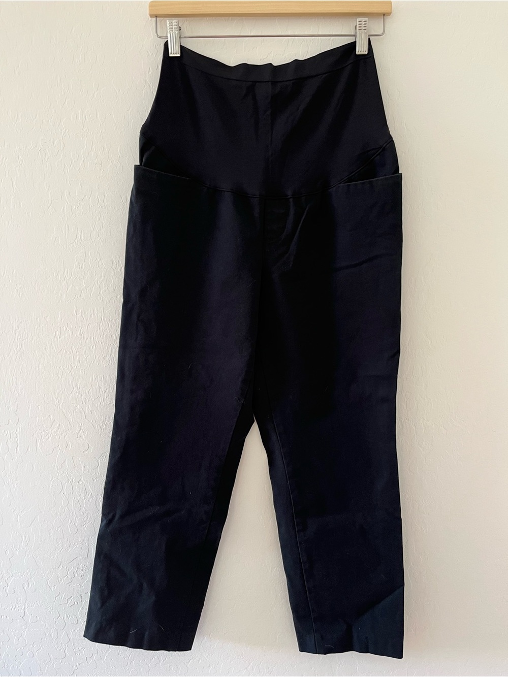 Old Navy Maternity Pixie Straight Pants | Full Panel | Black Size 12